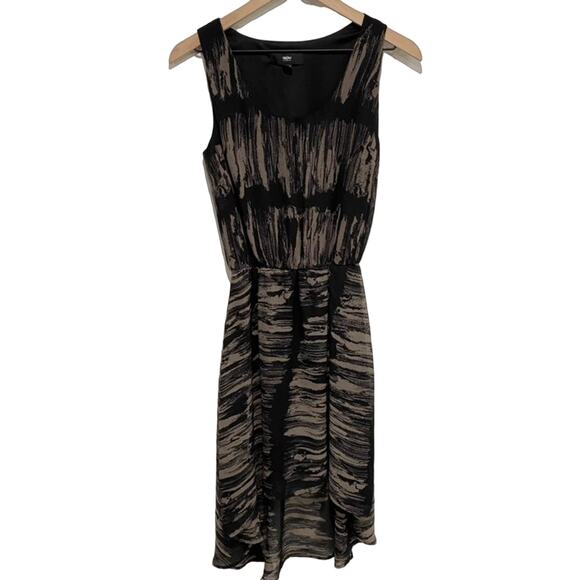 Mossimo Black & Beige Hi Low Hem Dress Size XS - Picture 1 of 7